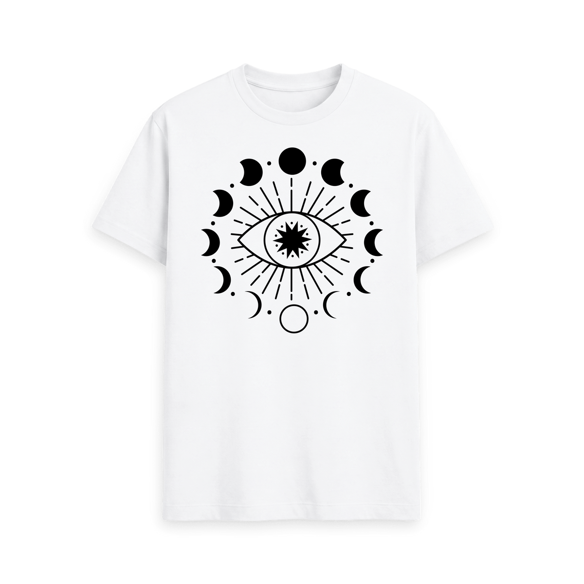 White Printed T-shirt Front