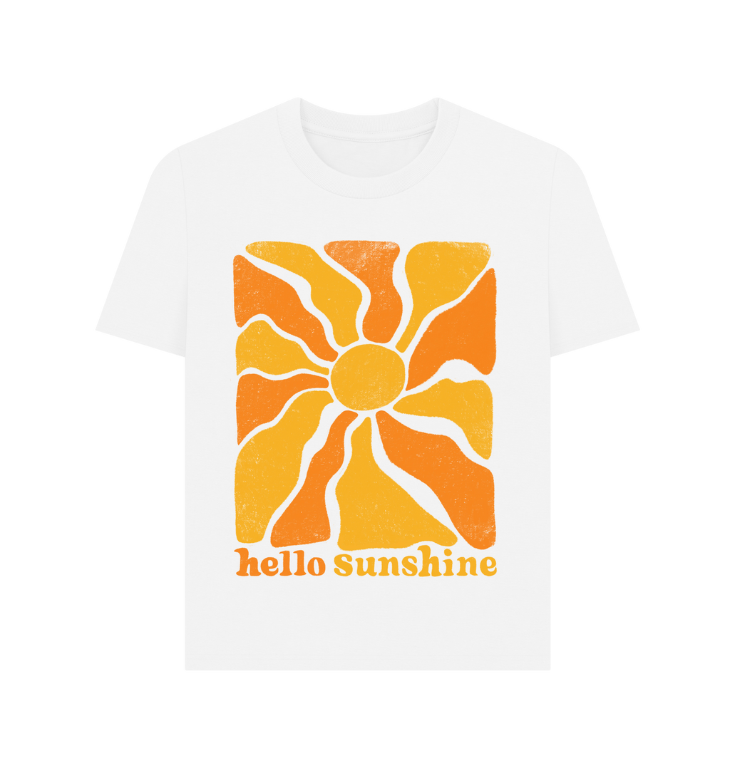 White Printed T-shirt Front