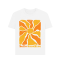 White Printed T-shirt Front