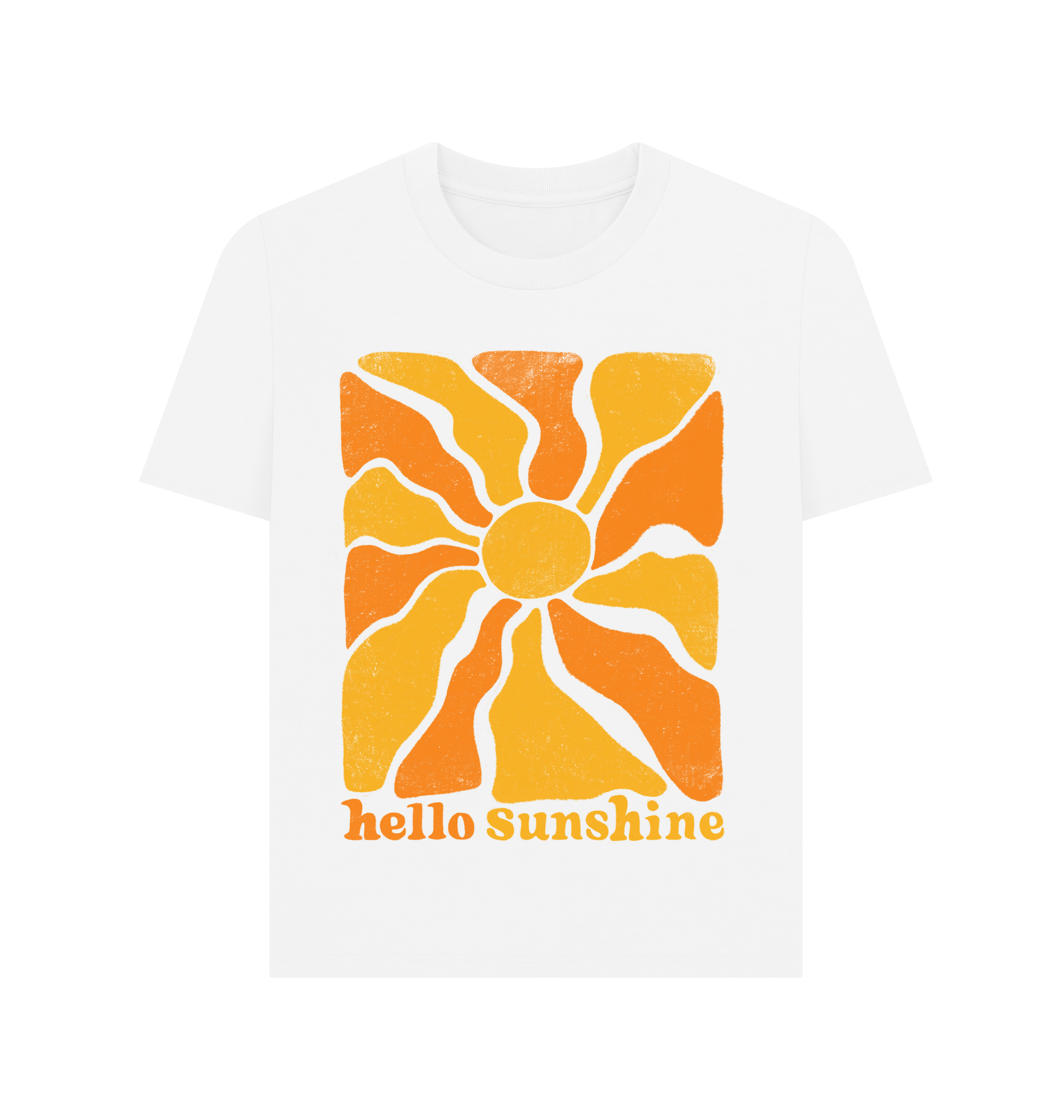 White Printed T-shirt Front