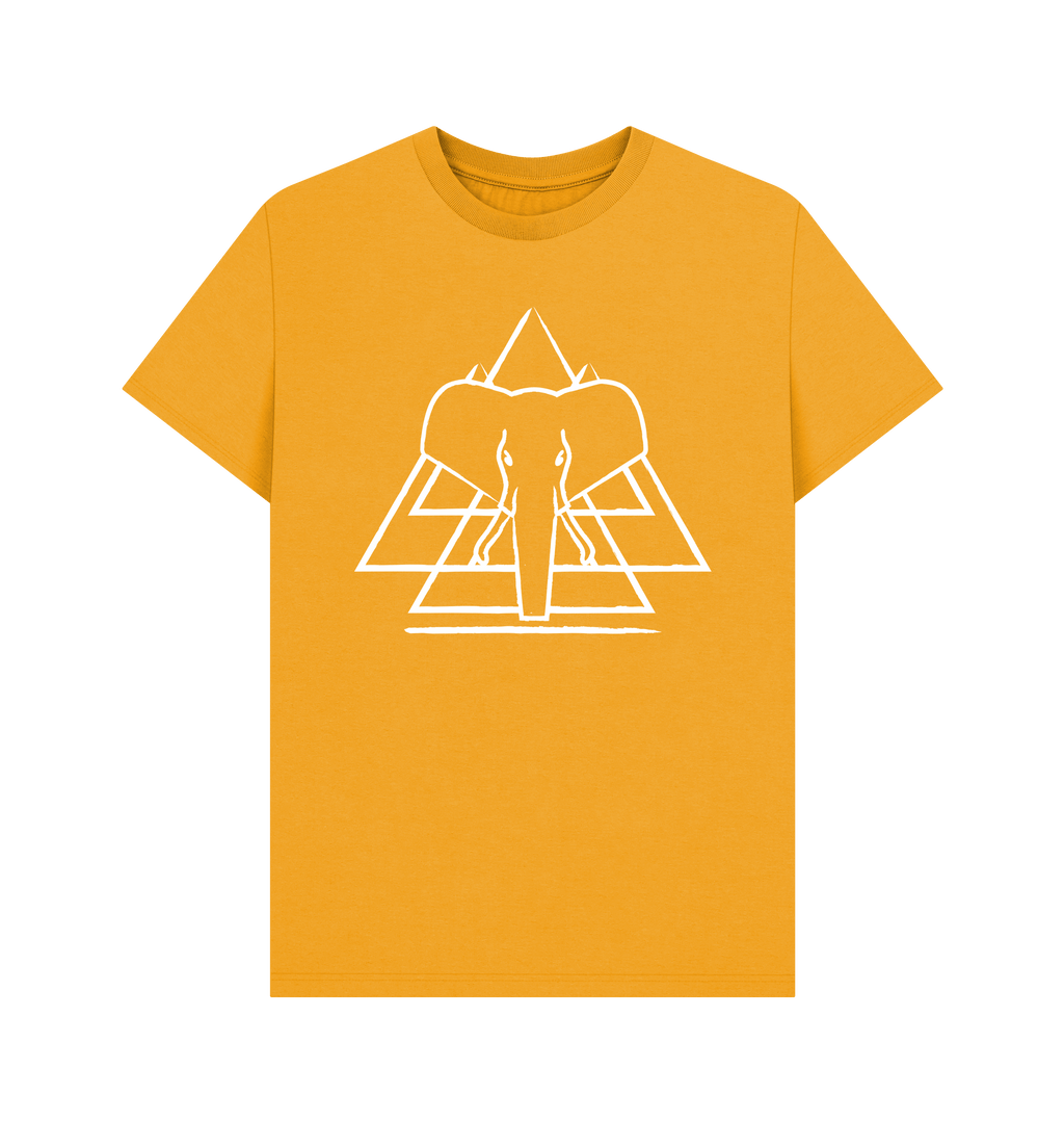 Mustard Printed T-shirt Front