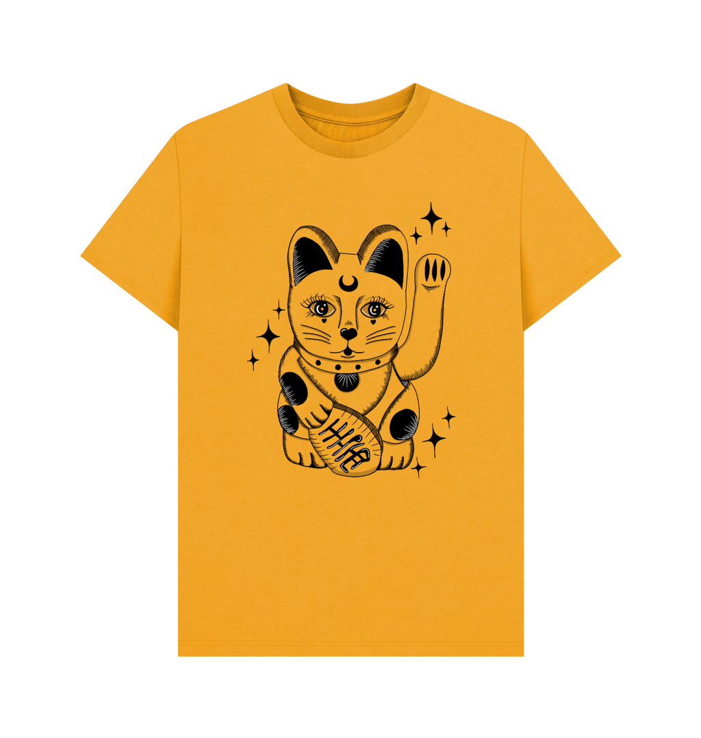 Mustard Printed T-shirt Front