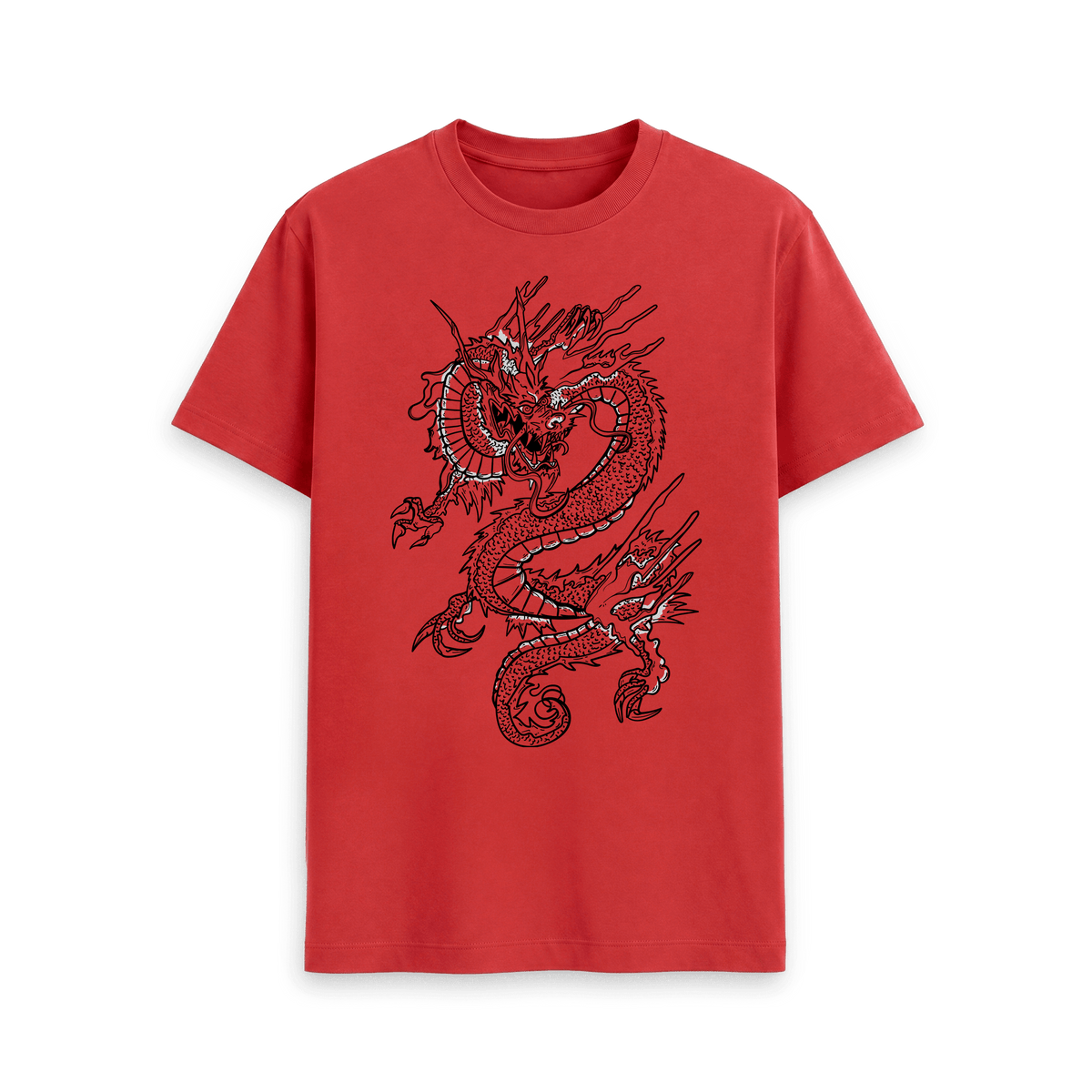 Red Printed T-shirt Front