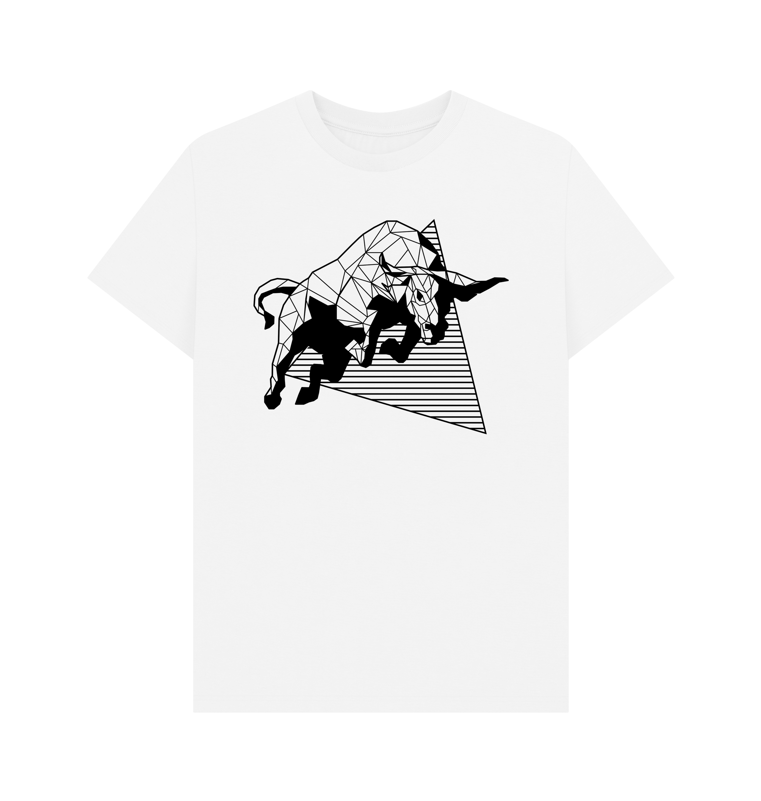White Printed T-shirt Front