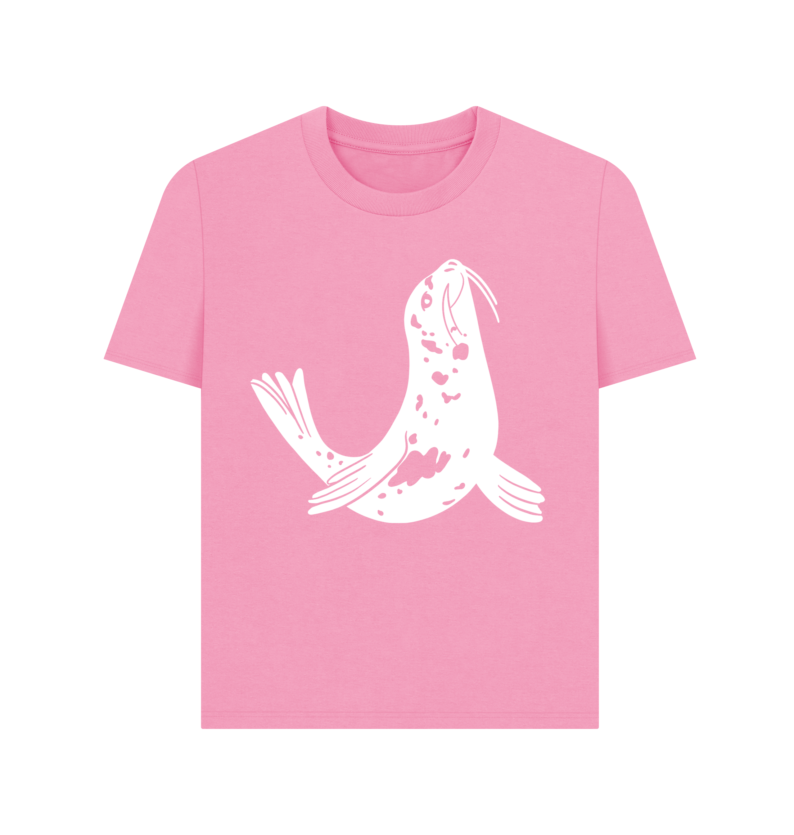 Rose Pink Printed T-shirt Front