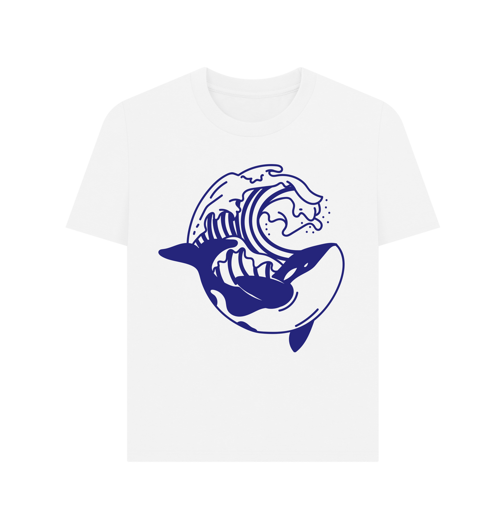 White Printed T-shirt Front