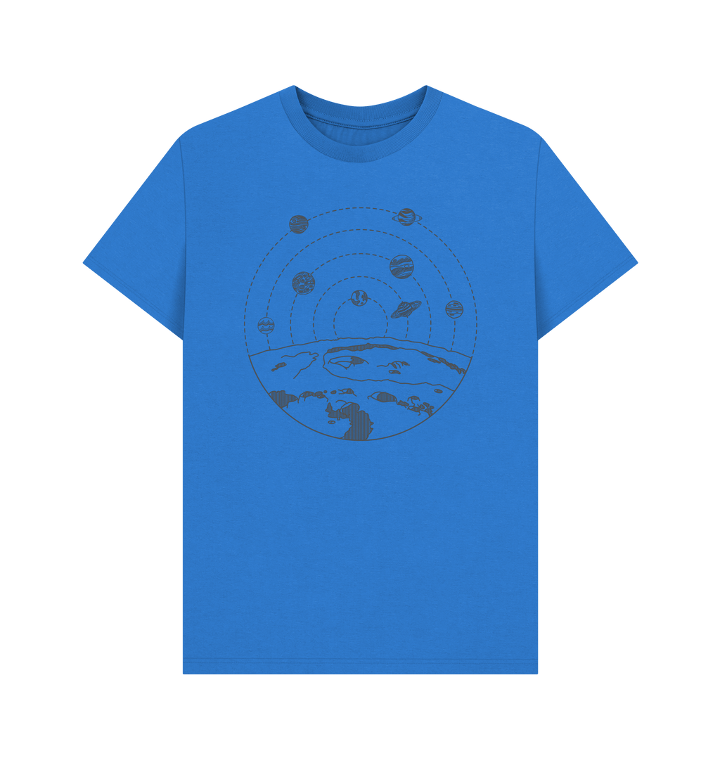 Bright Blue Printed T-shirt Front