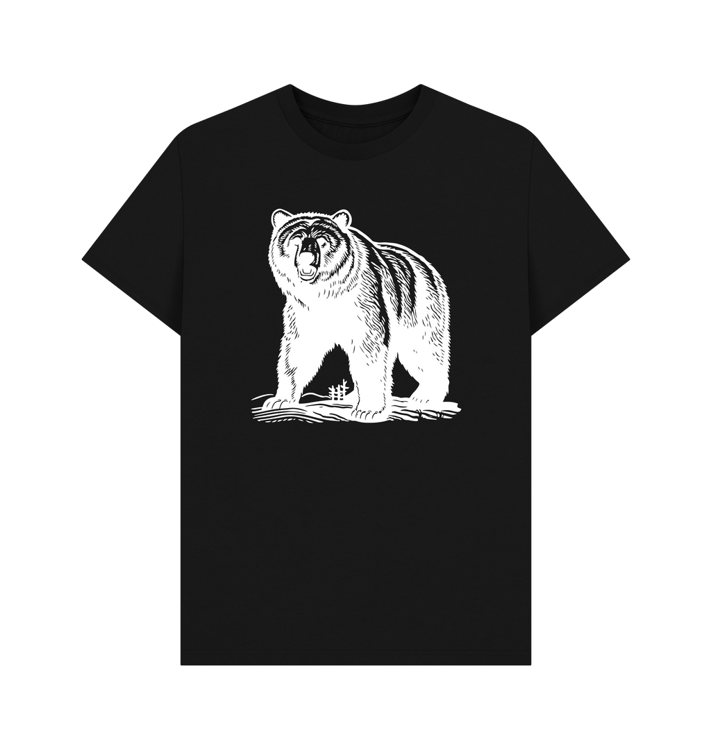 Black Printed T-shirt Front