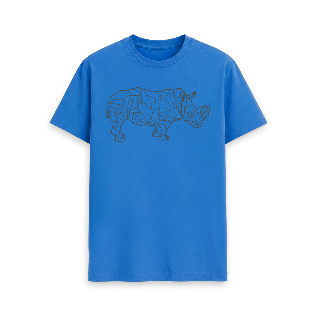 Bright Blue Printed T-shirt Front