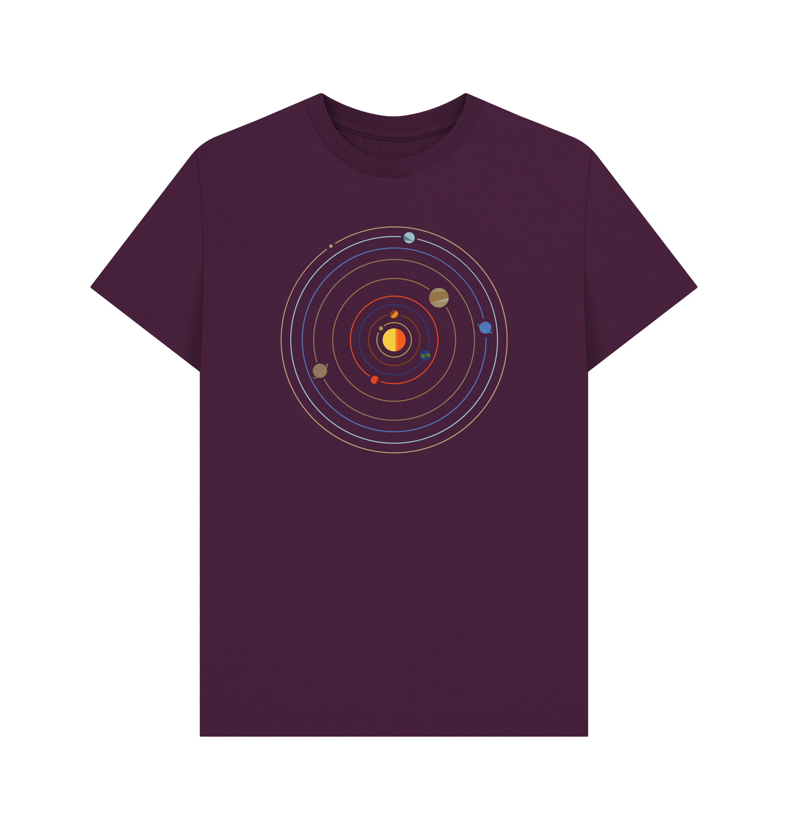Purple Printed T-shirt Front