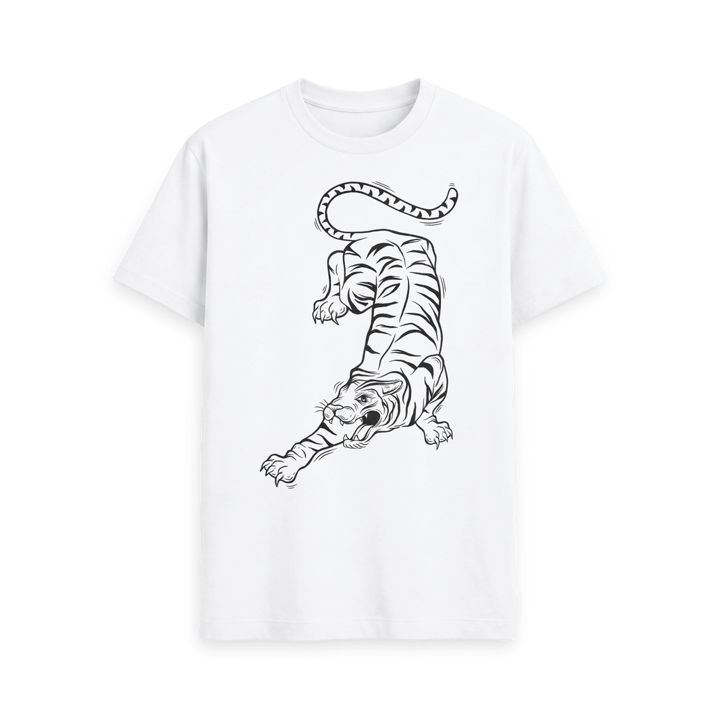 White Printed T-shirt Front