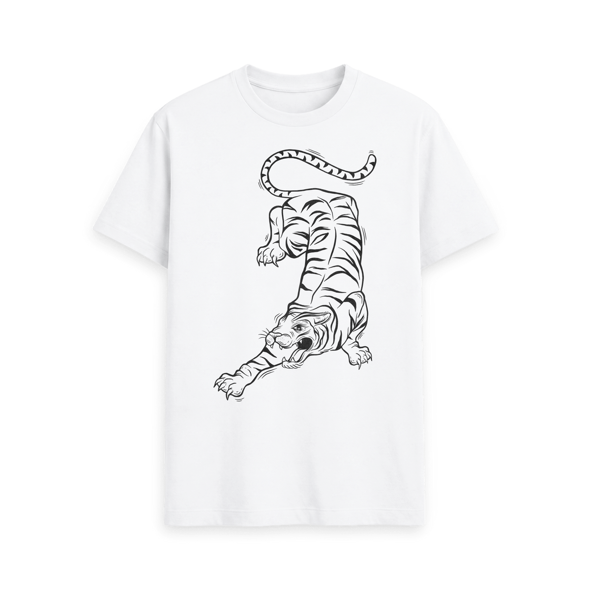 White Printed T-shirt Front