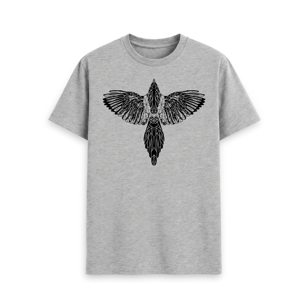 Athletic Grey Printed T-shirt Front