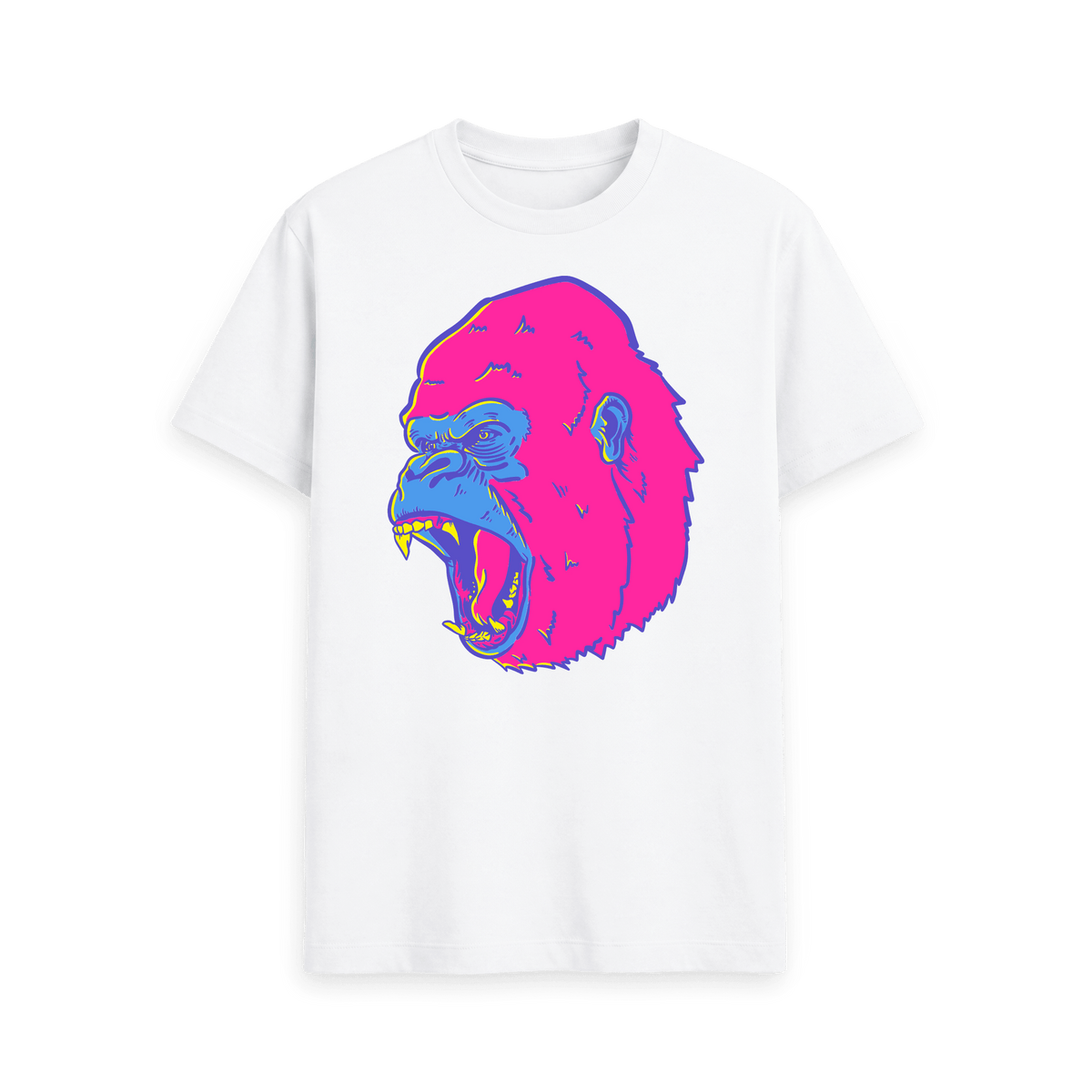 White Printed T-shirt Front