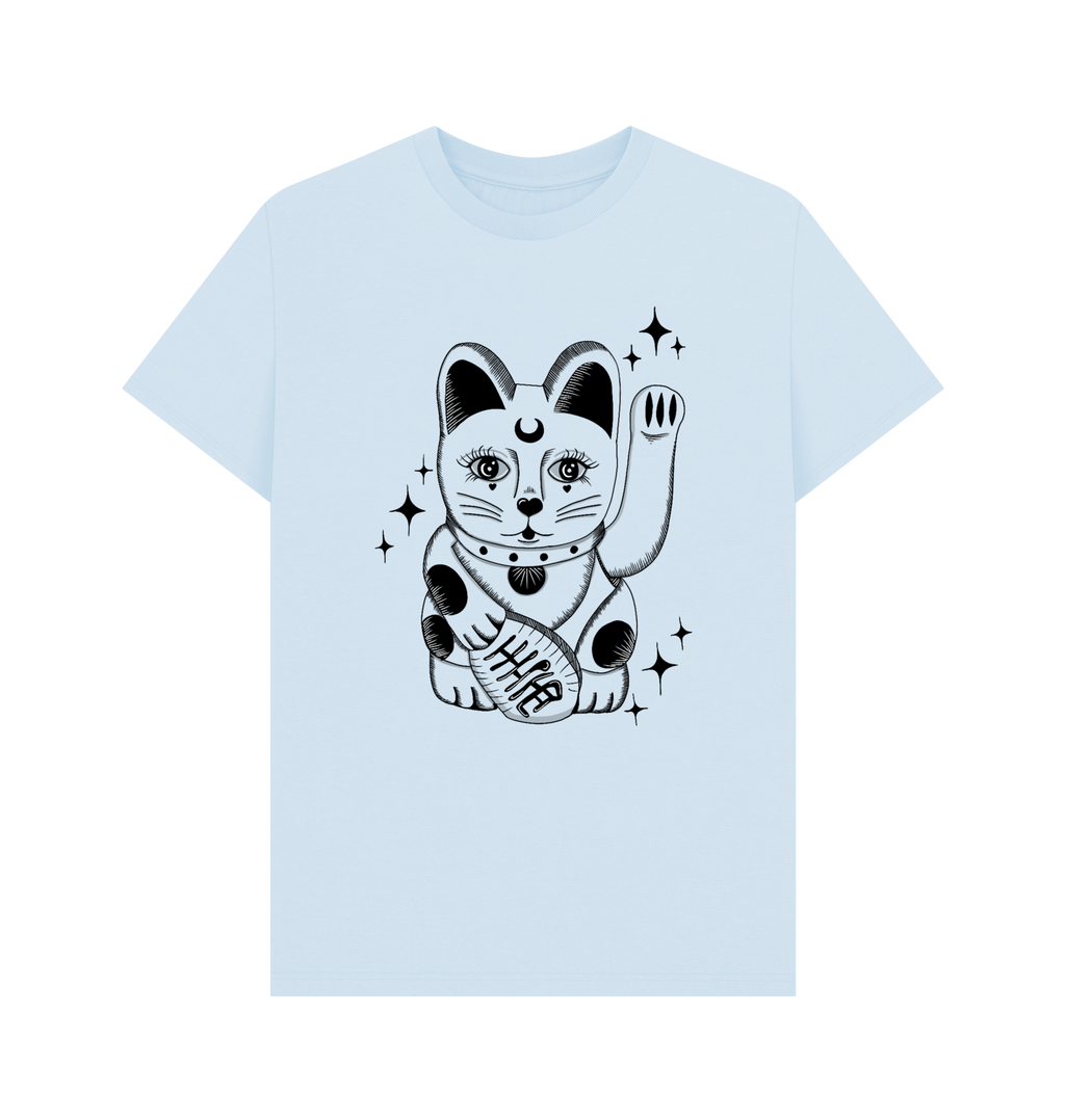 Sky Blue Printed T-shirt Front