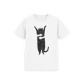 White Printed Kids T-Shirt Front