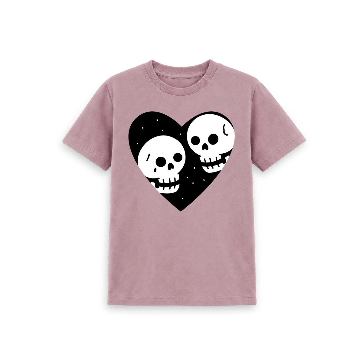 Mauve Printed Kids T-Shirt Front