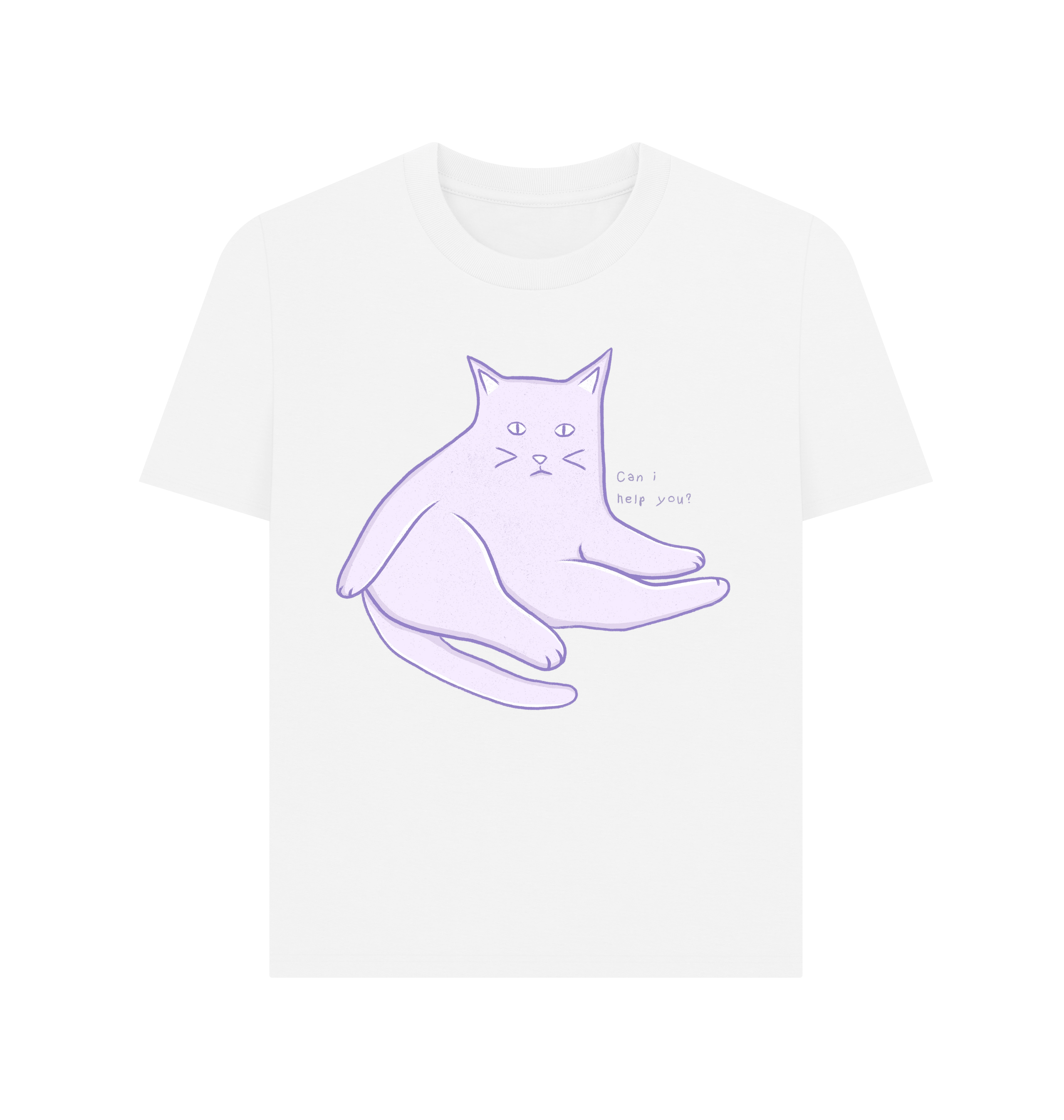 White Printed T-shirt Front