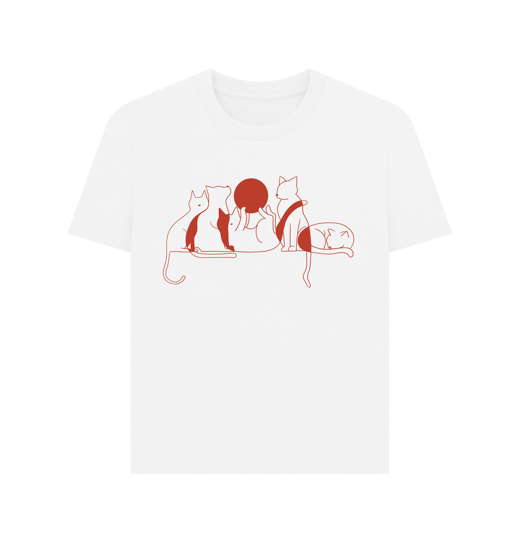 White Printed T-shirt Front