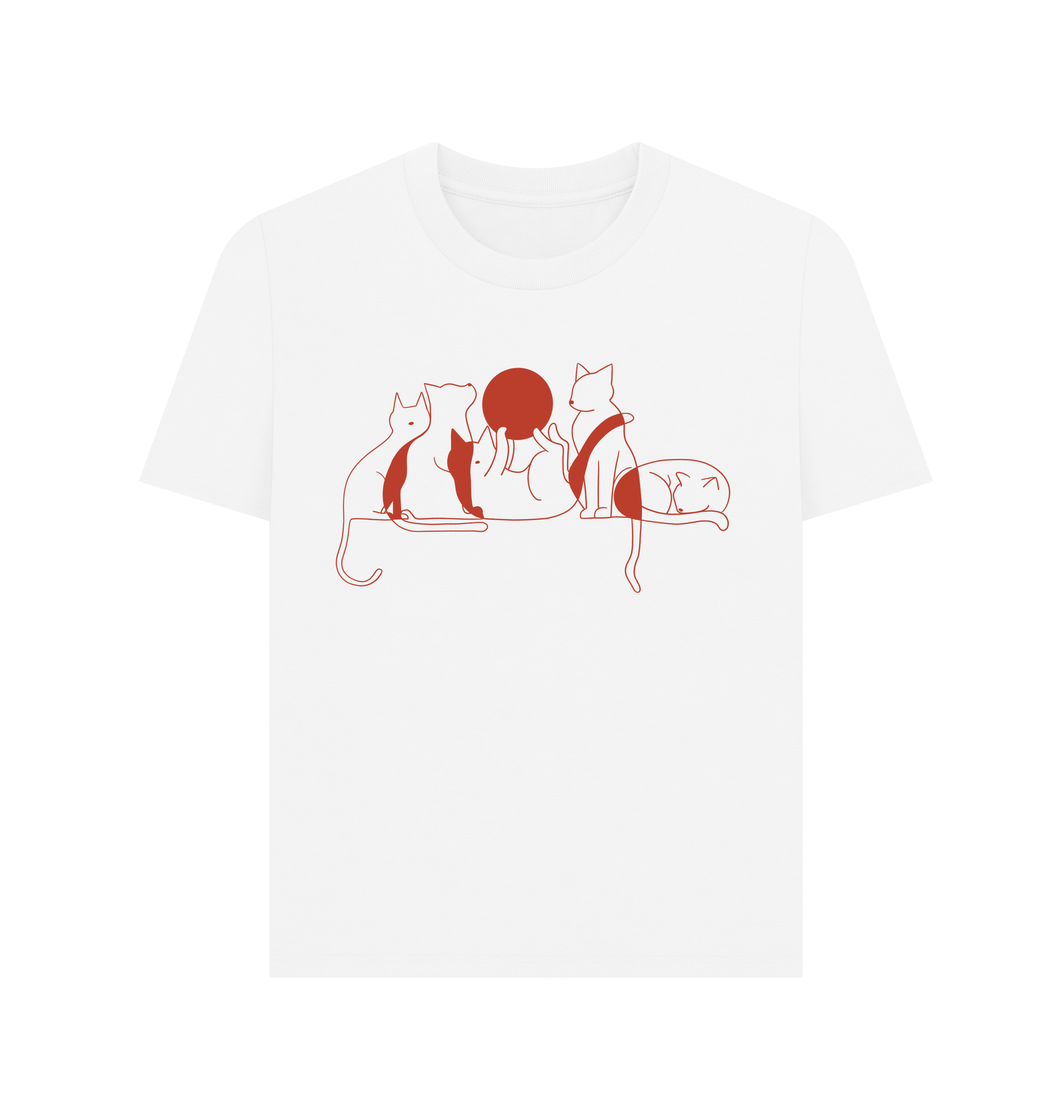 White Printed T-shirt Front
