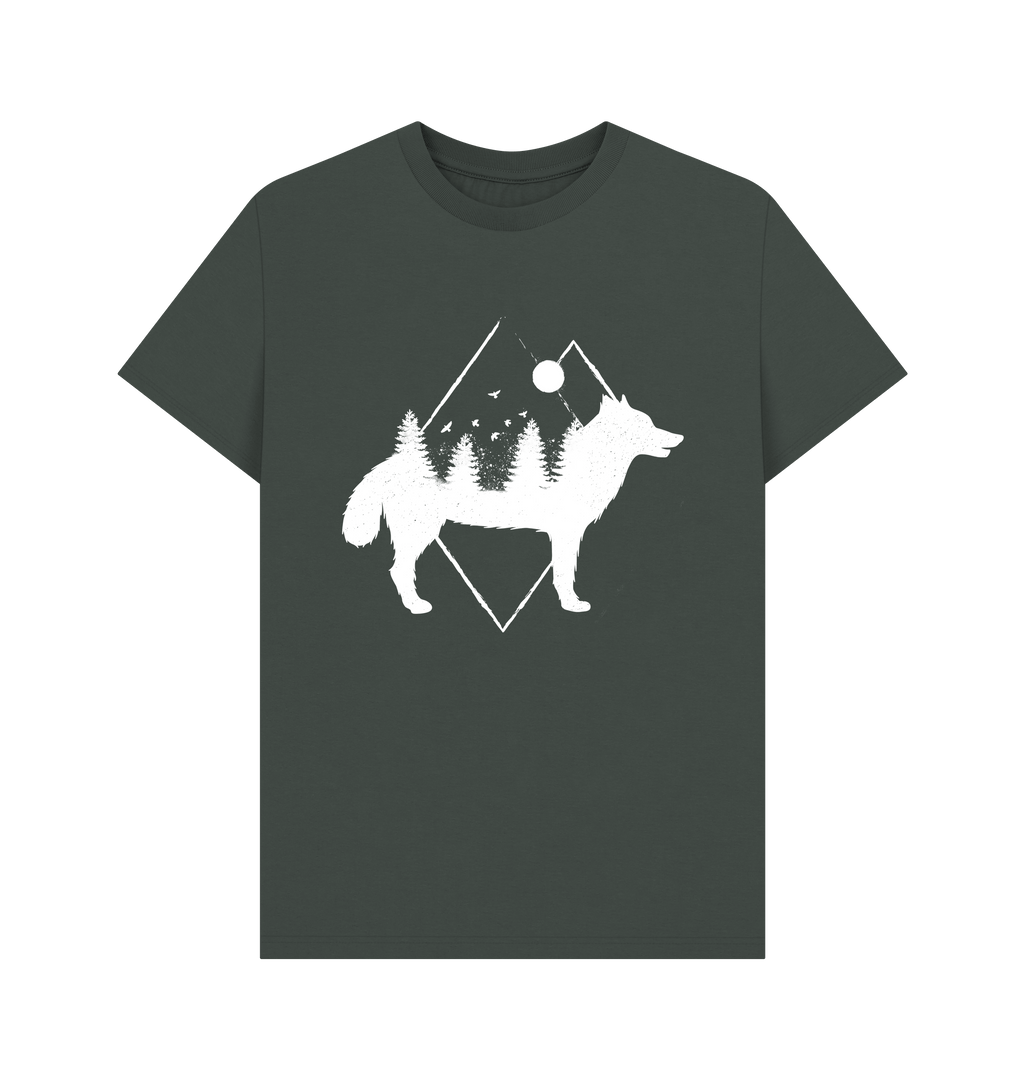 Dark Grey Printed T-shirt Front