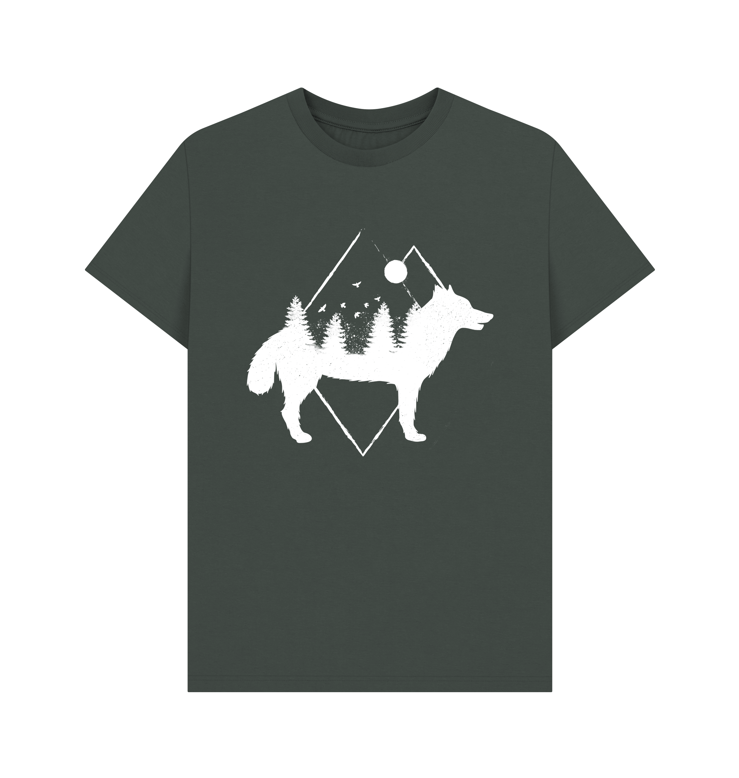 Dark Grey Printed T-shirt Front