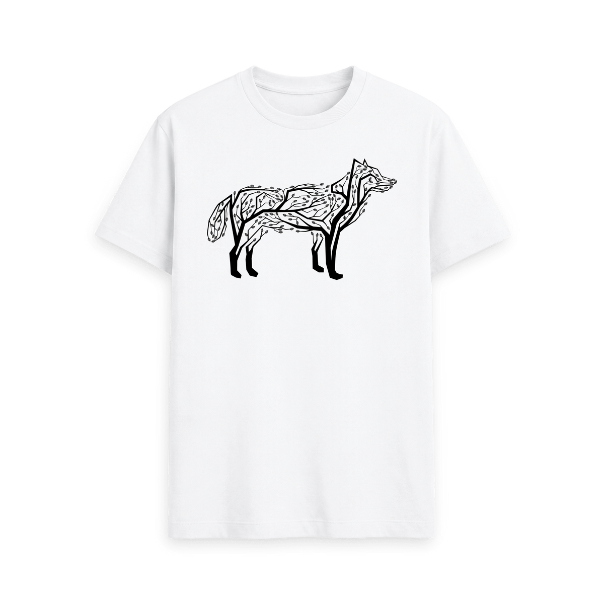 White Printed T-shirt Front