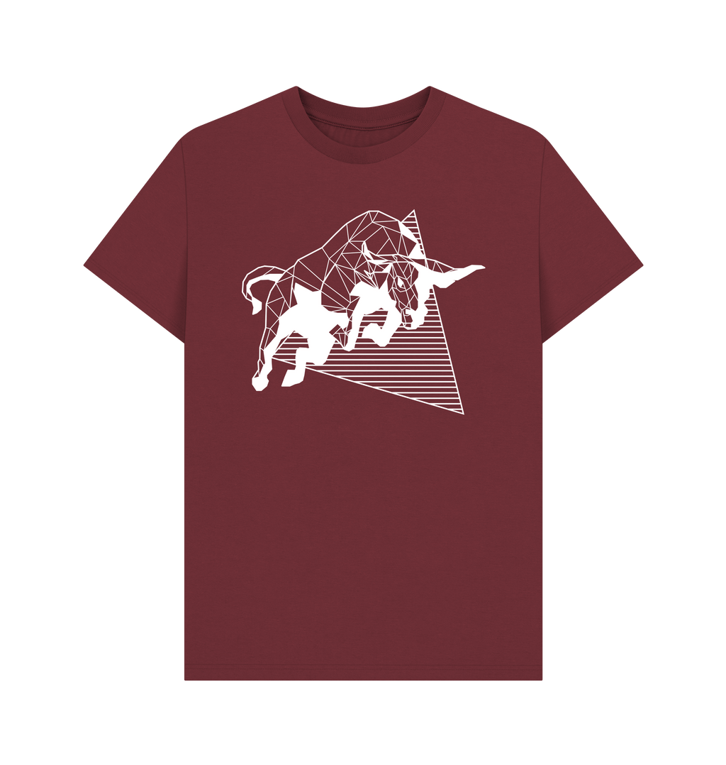 Red Wine Printed T-shirt Front