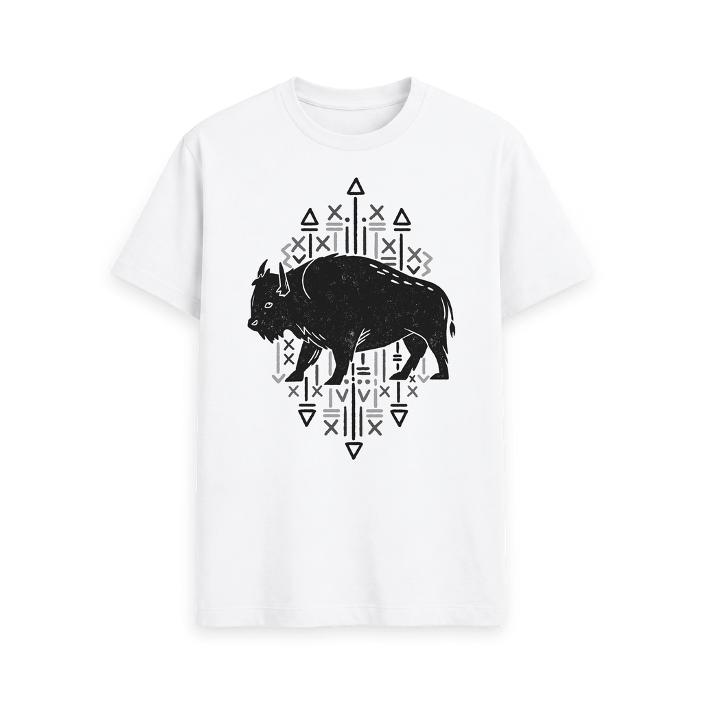 White Printed T-shirt Front
