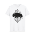 White Printed T-shirt Front