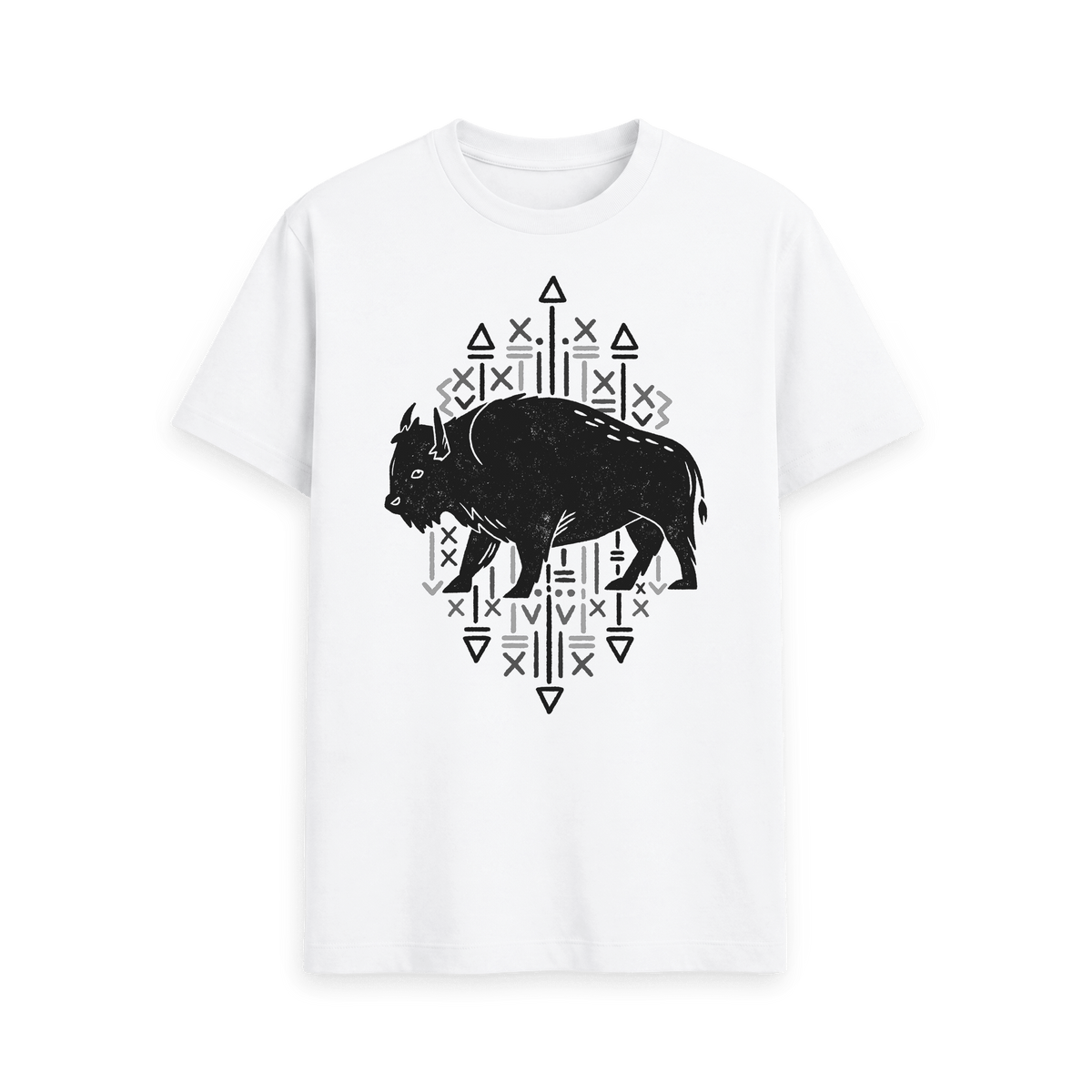 White Printed T-shirt Front