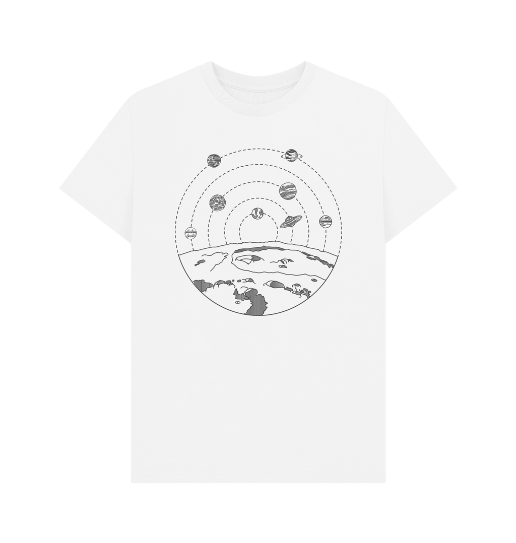 White Printed T-shirt Front