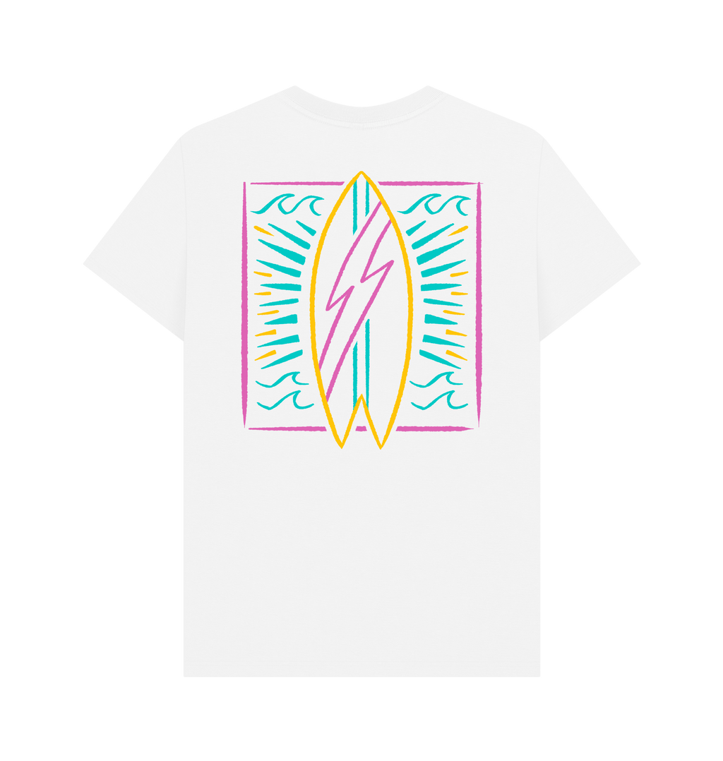 White Printed T-shirt Back