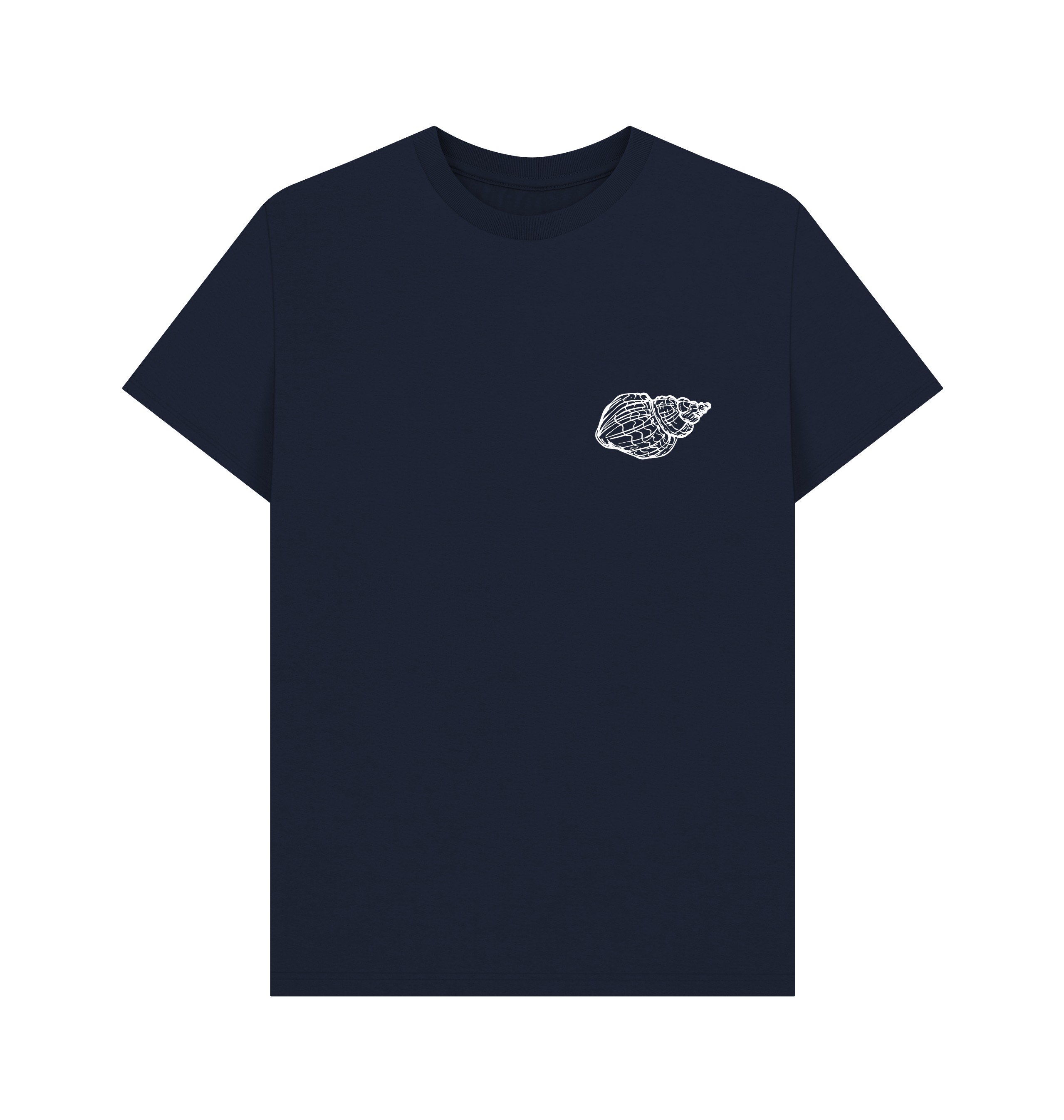 Navy Blue Printed T-shirt Front