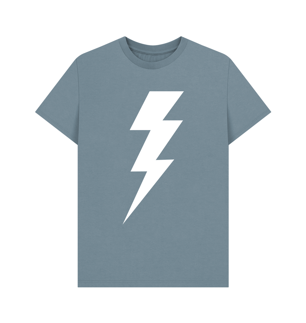 Stone Blue Printed T-shirt Front