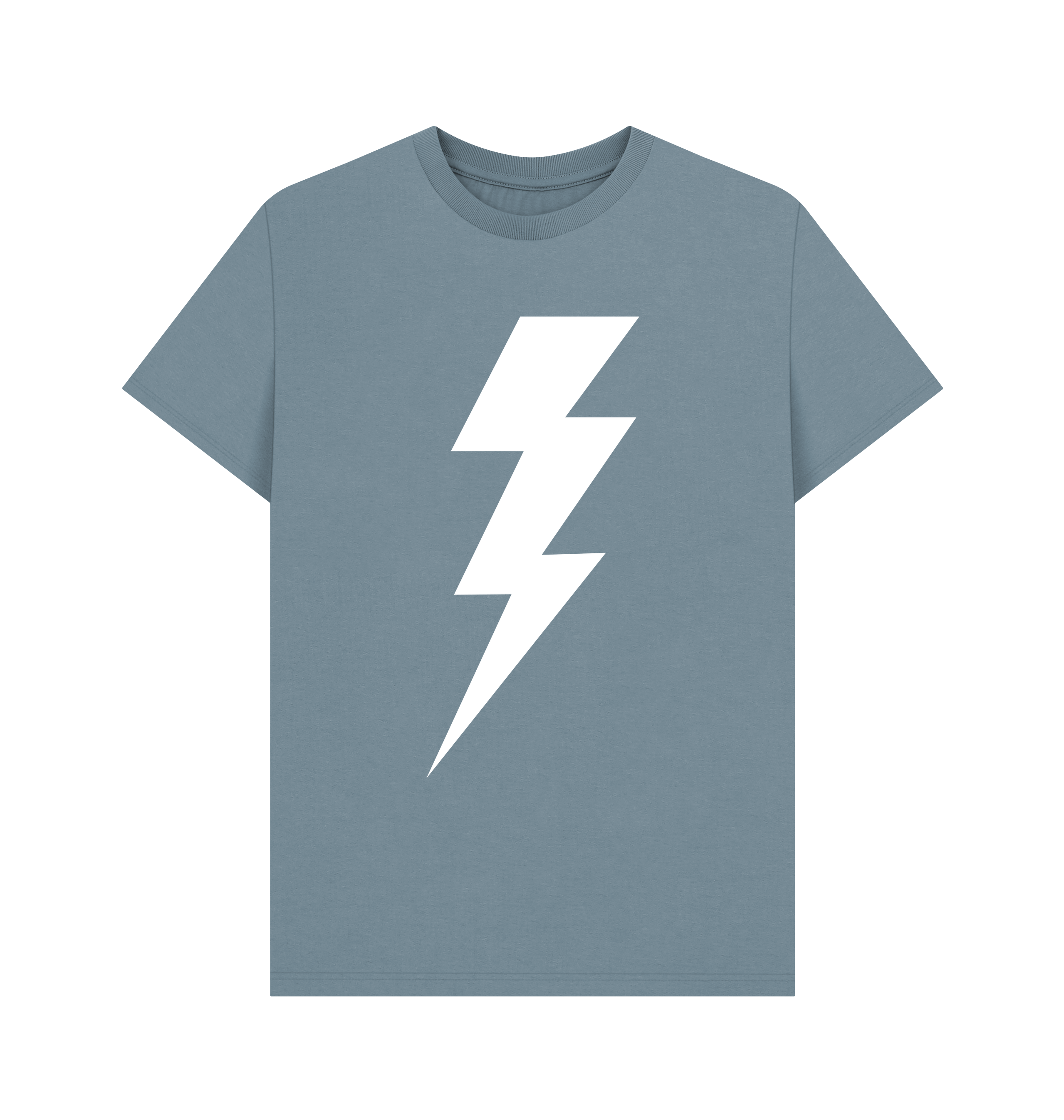 Stone Blue Printed T-shirt Front