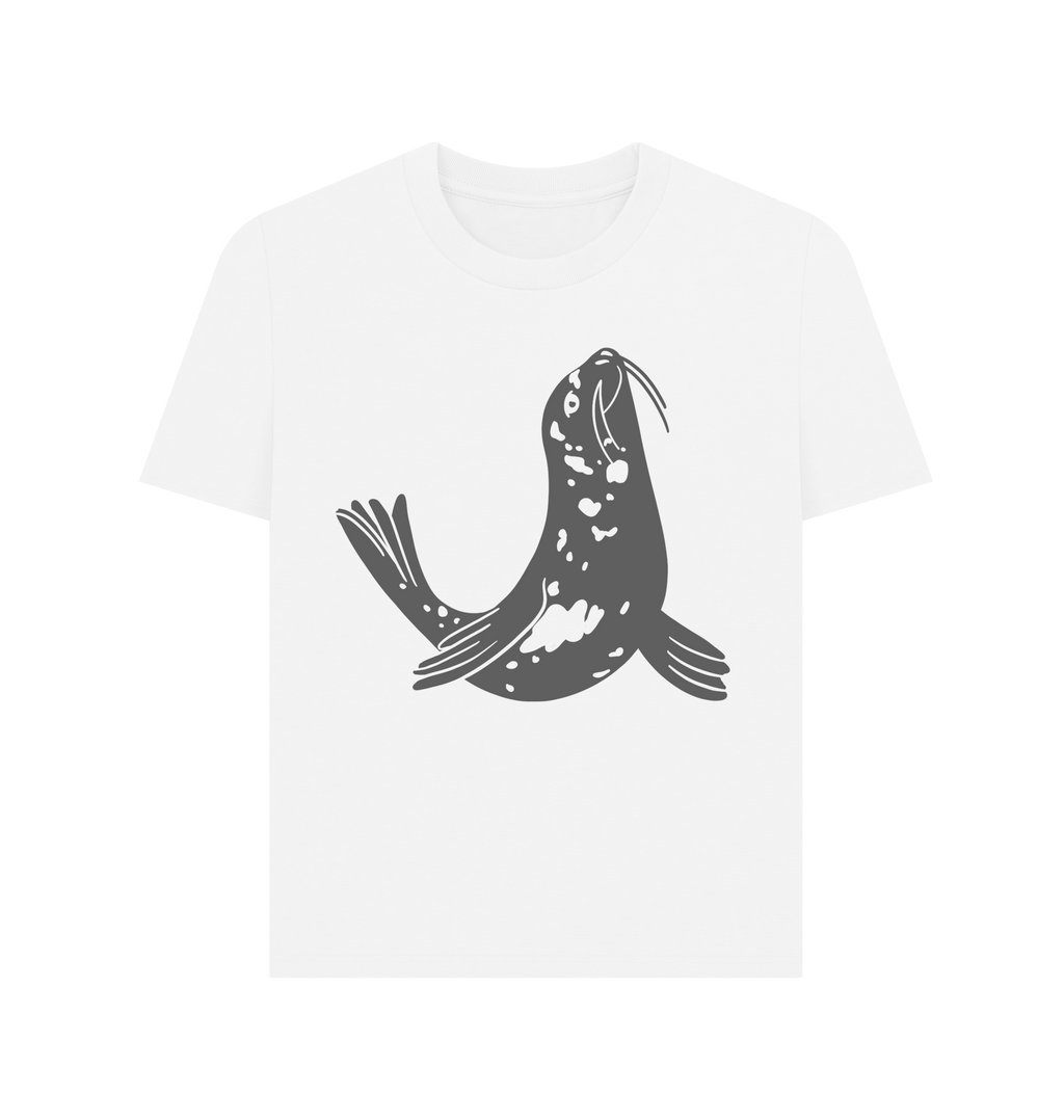 White Printed T-shirt Front