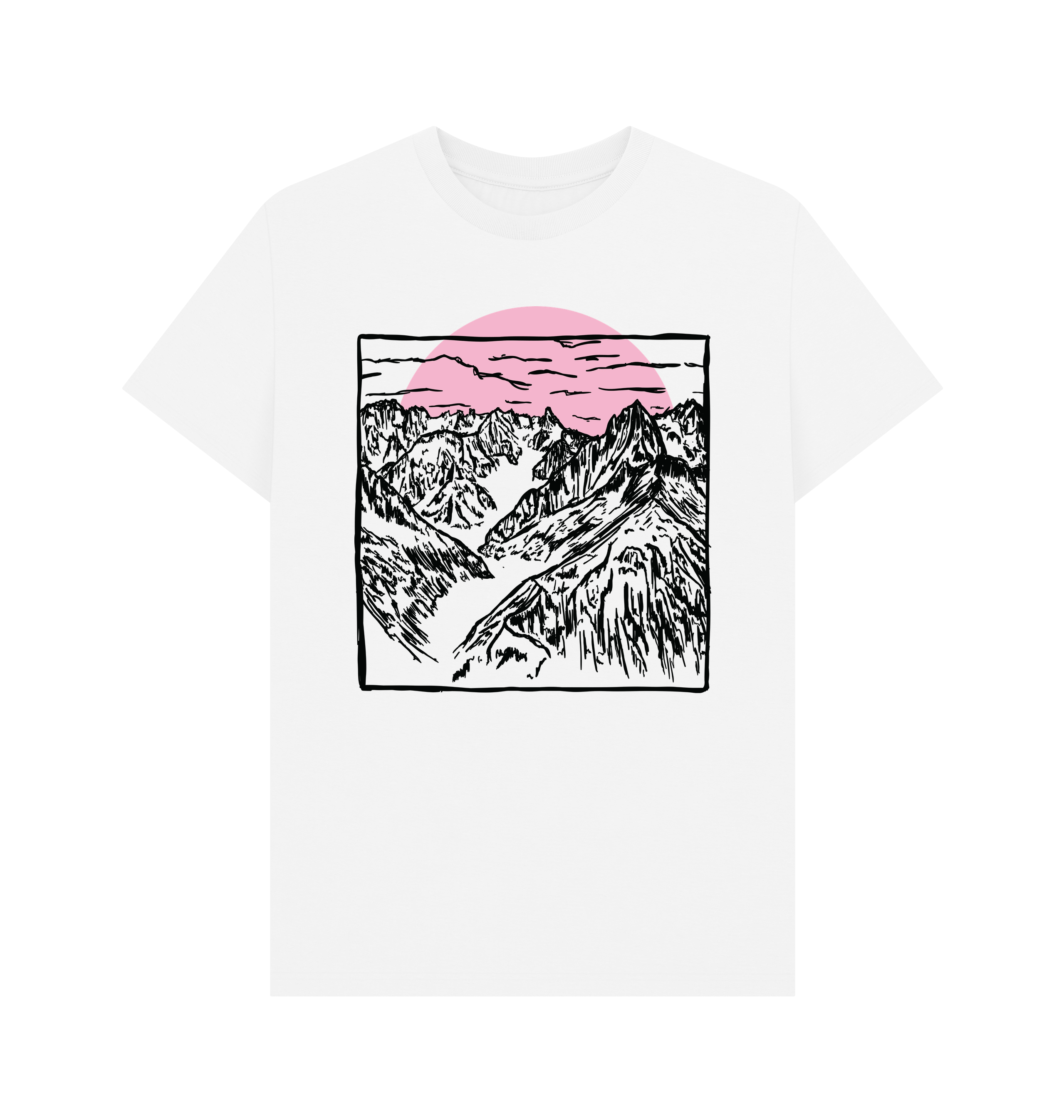 White Printed T-shirt Front