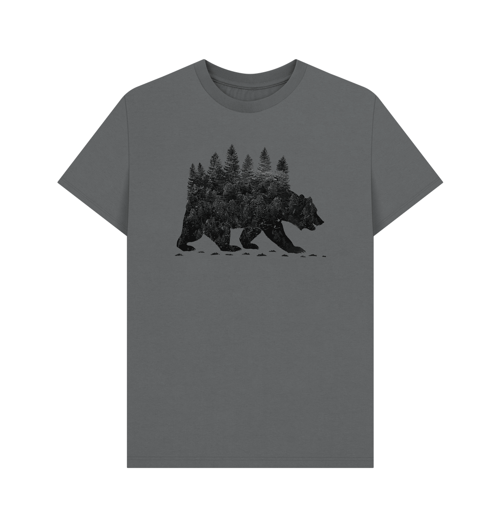 Slate Grey Printed T-shirt Front