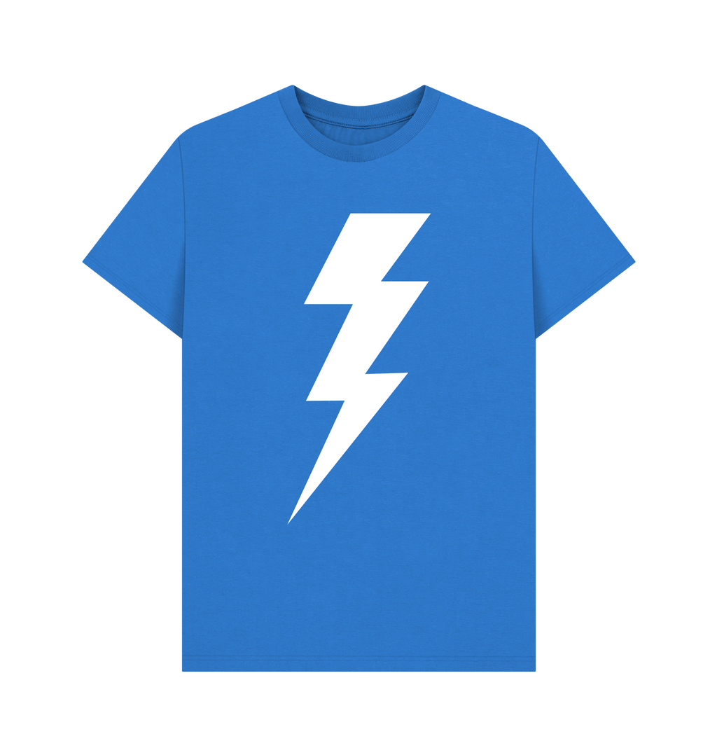 Bright Blue Printed T-shirt Front