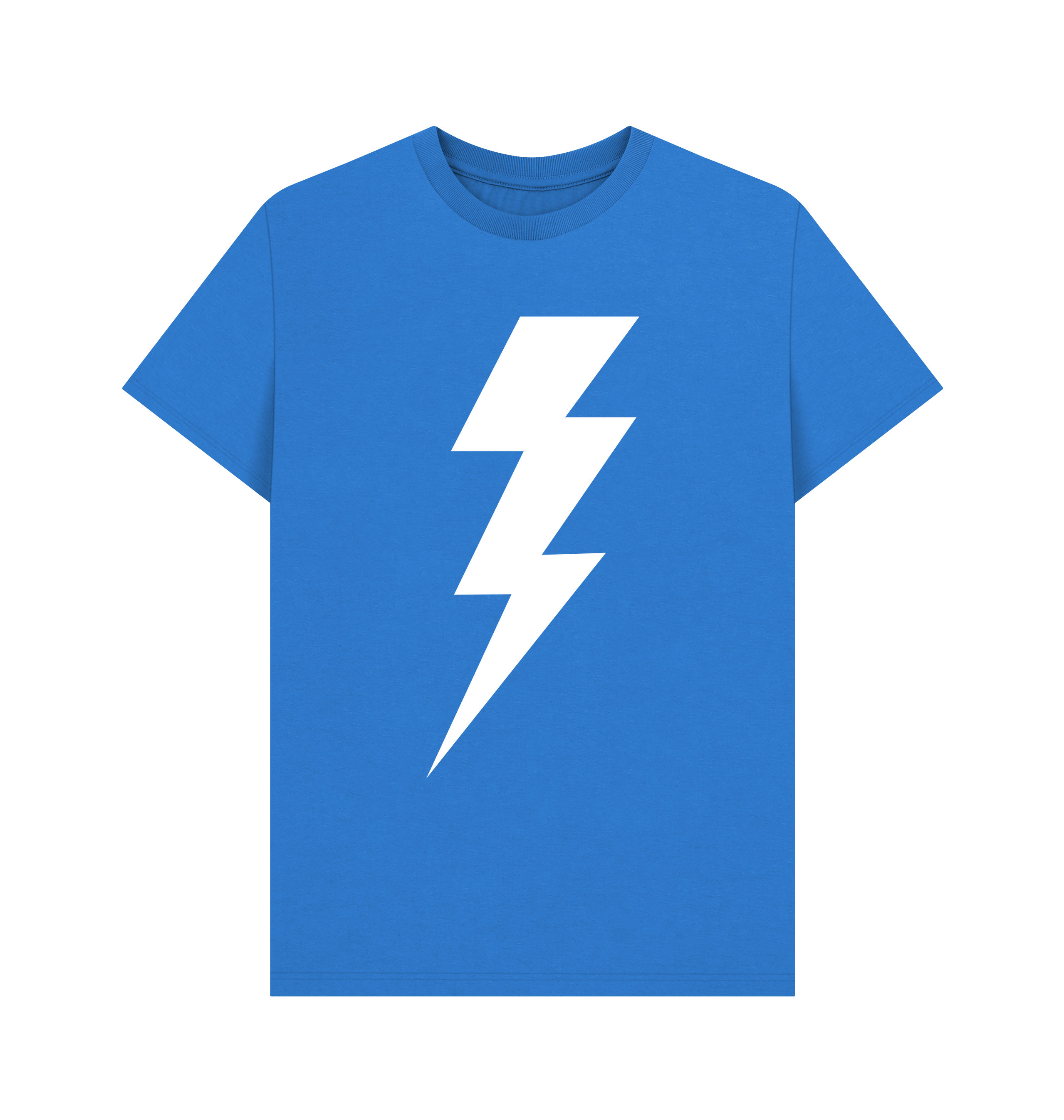 Bright Blue Printed T-shirt Front