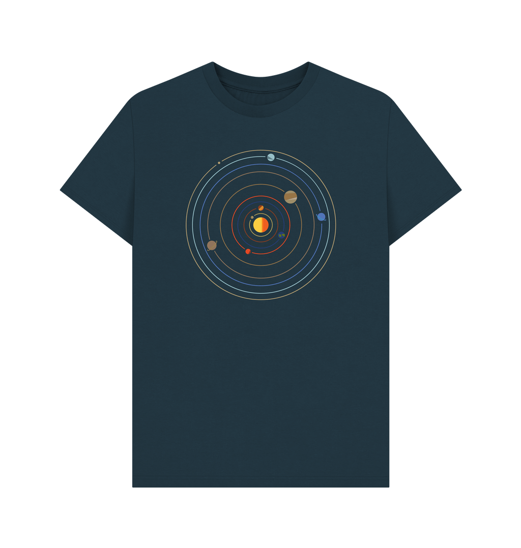 Denim Blue Printed T-shirt Front