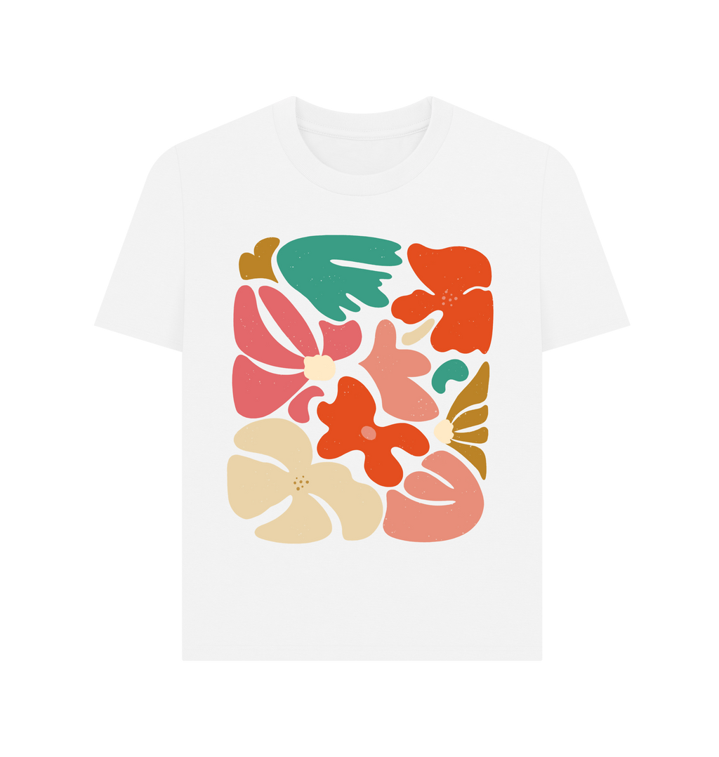 White Printed T-shirt Front