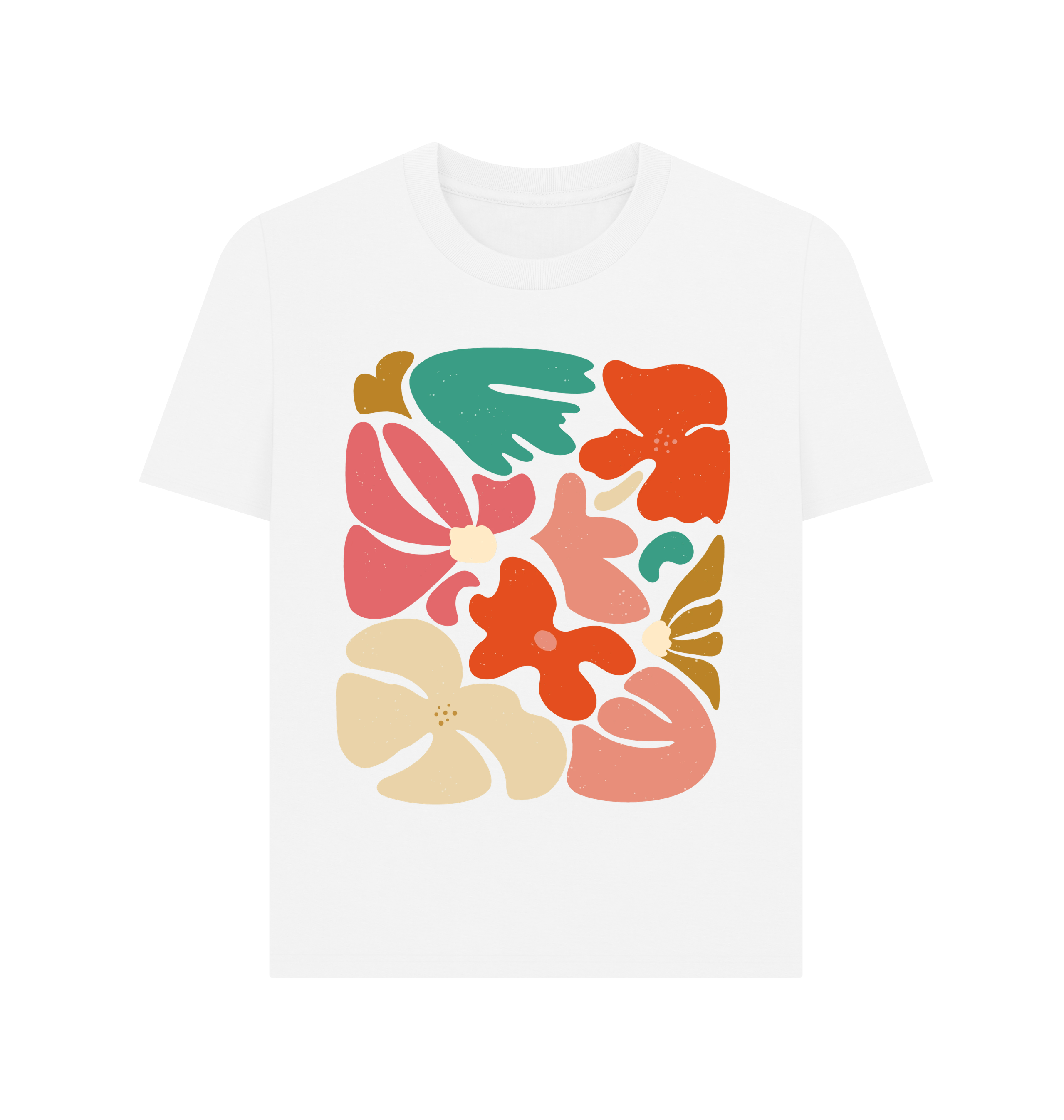 White Printed T-shirt Front