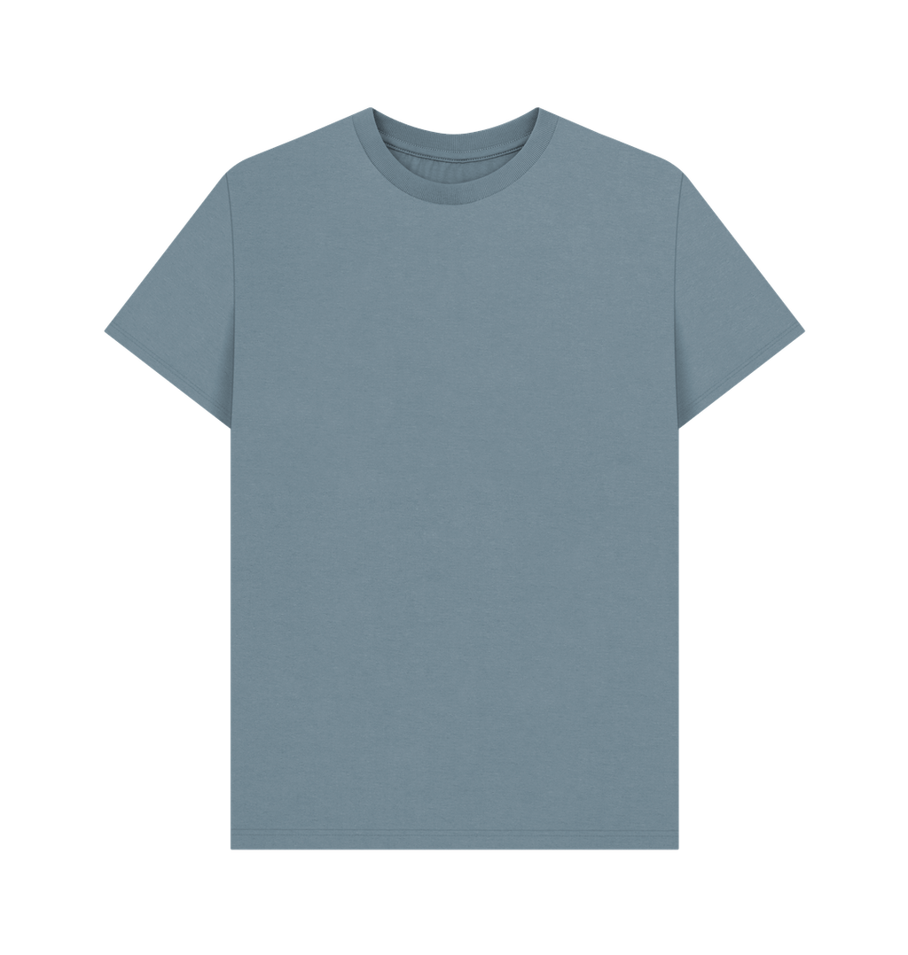 Stone Blue Printed T-shirt Front