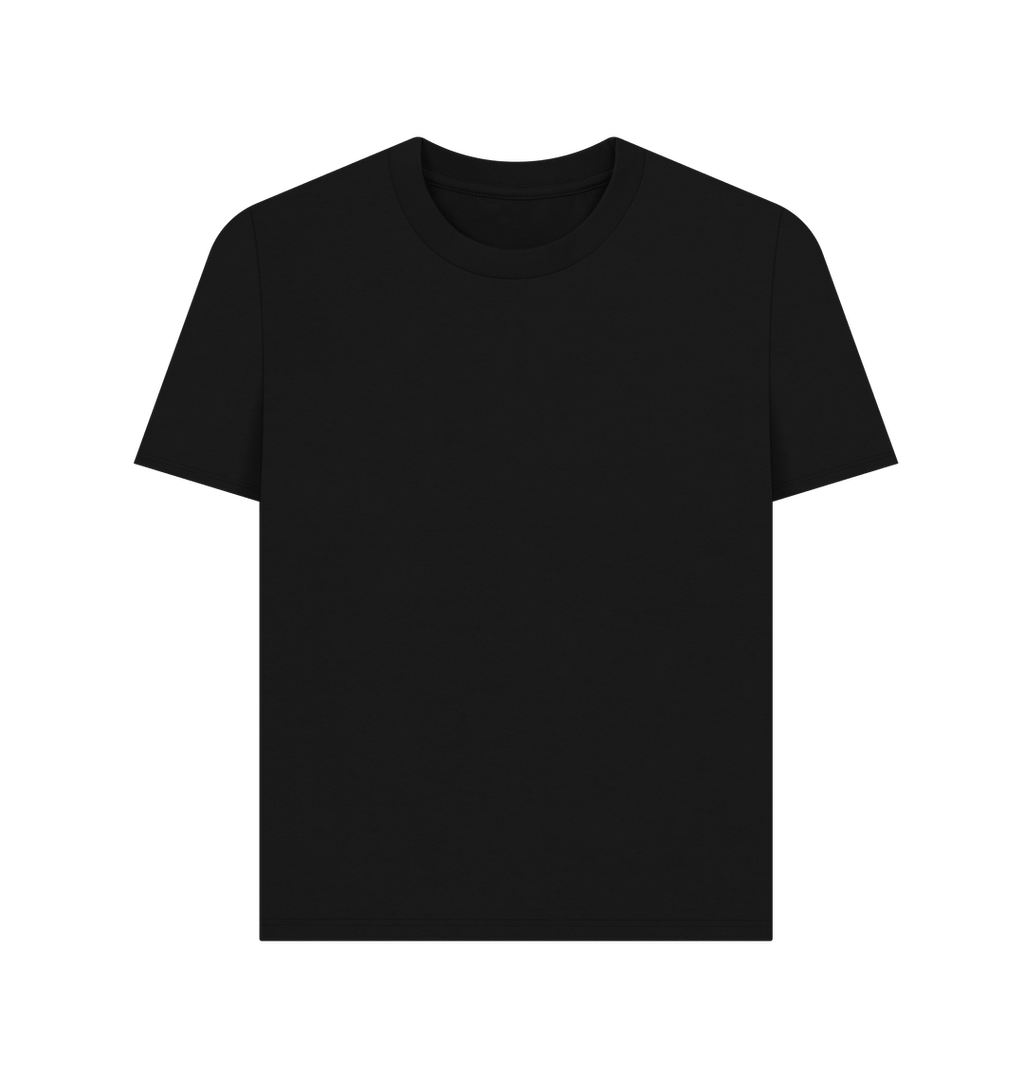 Black Printed T-shirt Front