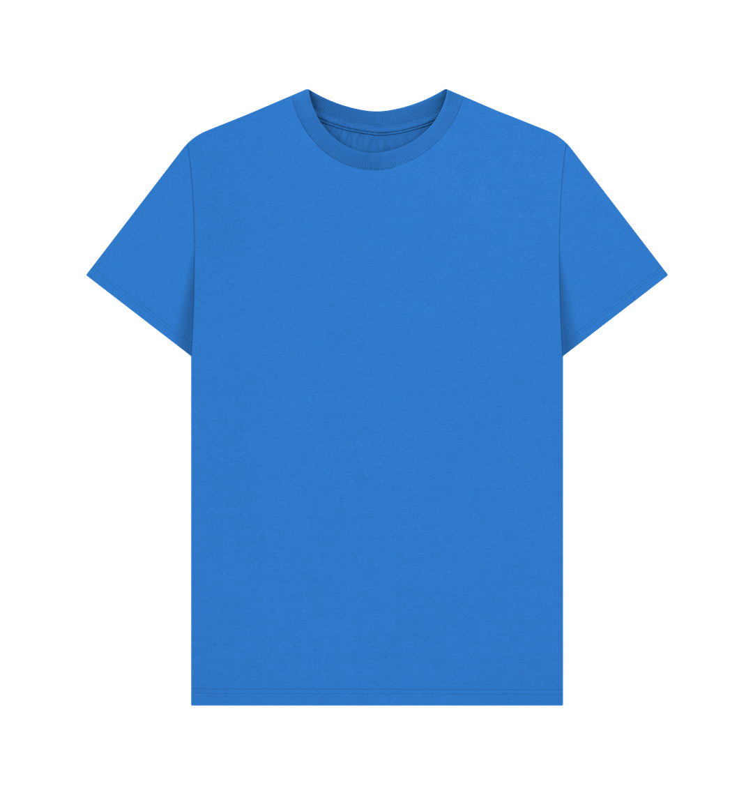 Bright Blue Printed T-shirt Front